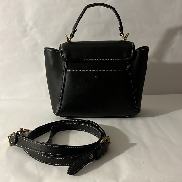 Coach Courier Carryall Black Glovetanned Leather Handle & Shoulder Bag - Picture 2 of 12